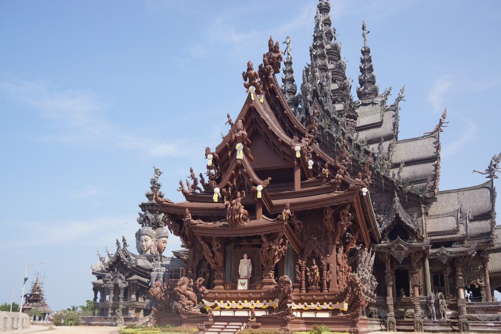sanctuary of truth, temple, wooden